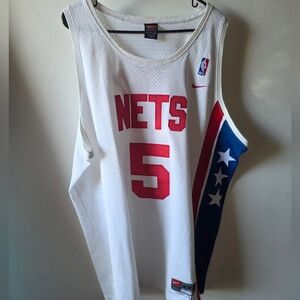 Vintage Nike New Jersey Nets Stars Jason Kidd #5 Jersey – XXL (Length +2)